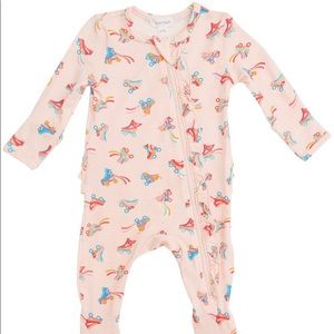 NWT Angel Dear Roller Skate Ruffle Footie